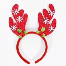 루돌프 눈꽃 헤어밴드, 1개