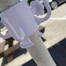 야외 해변 우산 고정 장치 흰색 플라스틱 클립 홀더 파라솔 거치대 바람 방지, 1개, 상세페이지 참조