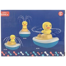 電動噴水鴨【1船+3鴨子】 洗澡玩具