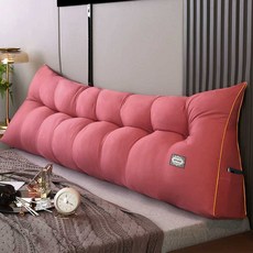 침대 헤드 쿠션 침대 등받이 침대헤드보드 침실 펜션, 레드 150cmx45cmx15cm