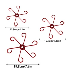 등산 식물 지원 클립 꽃 줄기 수집 고정 랙 프레임 도구, 03 Wine red  3Pcs
