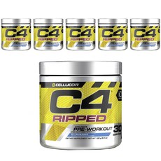 CELLUCOR C4 Ripped增肌健身蛋白粉 Ice Blue Razz款, 6罐, 180克