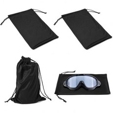 스키백 플레이트 백팩 AIEX 고글 백 4개의 파우치 백 마이크로파이버 스키 드로스트링 선글라스 벌크 케이스 소프트 보호 보관 블랙, AIEX 고글 백 4개의 파우치 마이크로파이버 스키 드