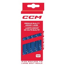 CCM Hockey 왁스 처리된 몰드 팁 끈 (로열 블루/화이트 243.8cm(96인치)), CCM Hockey 왁스 처리된 몰드 팁 끈 (로열 블