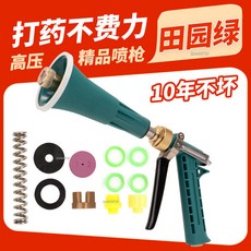 熱銷 澳林進口霧化打藥機噴槍臺灣農用電動噴霧器高壓柱塞泵果樹噴霧槍, 1個, 田綠色噴槍+送配件包