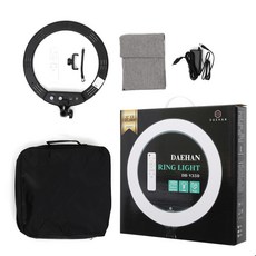 방송 뷰티 먹방 영상 촬영 조명 링라이트 가방, 링라이트 13인치 블랙 DH-V350, 1개