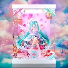 CMJ 보컬로이드 하츠네 미쿠 2020 sweet 스피릿테일 피규어 전용 LED 아크릴 전시 케이스, 1개