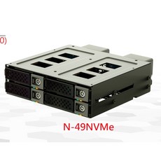 小白的生活工場 ELS N-49NVMe 5.25吋轉U.2 NVMe X4硬碟抽取盒，免工具安裝，高速傳輸，相容多種機殼, 1個