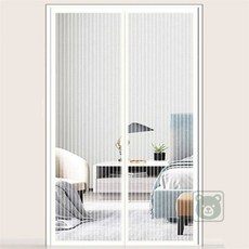 꼭필스 화이트 자석 문 모기장 100x210cm 문모기장