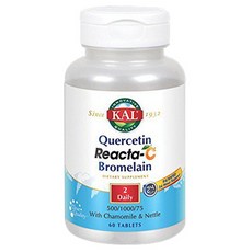 Kal 槲皮素 Reacta-C 鳳梨蛋白酶錠, 60入, 1個, 60錠