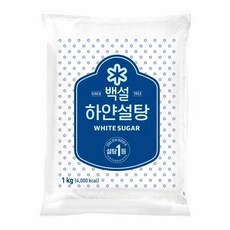 흰설탕 백설하얀설탕 실온 1Kg, 1개