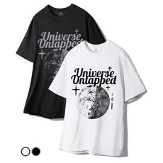 UNTAPPED STUDIO 우라노스7 퓨어코튼 빅 오버핏 반팔 티셔츠 2 COLOR 275859