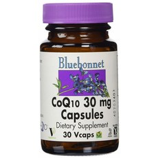 Bluebonnet 輔酶Q10植物膠囊 30mg, 1個, 30 件