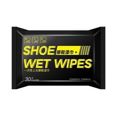 小白鞋清洗劑 擦鞋濕巾 WFB7, 1個, 30片,一擦就白【活動剩12：01時】