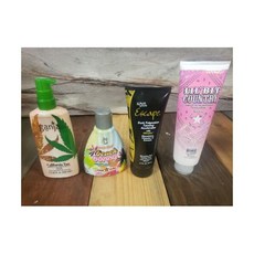 태닝 로션 수분크림 묶음 번들 Lot of 4 Ganja Escape Beach Bunny Lil Bit DEAL