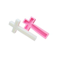 Cross Shaped Resins Molds Cross Shaped Candle Molds compatible with Making Candle Soap Decorations, 그림과 같이, 1개, 사이즈 이미지 참고