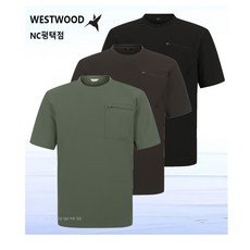 웨스트우드 WESTWOOD 남성 여름에 착용하기 좋은 베이직한 디자인의 시어서커 셋업 라운드 티셔츠 3컬러 WP2MCST733