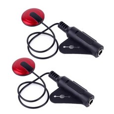 traderplus 2Pcs 기타 용 피에조 접촉 마이크 픽 traderplus 2Pcs Piezo Contact Microphone Pickup for Guitar Violin