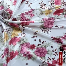 실크원단 프린트 시뮬레이션 실크 새틴 원단 기모노 DIY 바느질 꽃 가정 가구 장식 재료 천 200x150cm, 12) 12  200x150cm, 1개