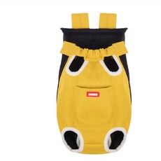 강아지 포대기 이동가방 고양이 이동장 여름 애견 산책가방 중형견 소형견 통용, 1개.., 옐로우