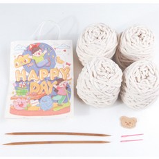 DIY 목도리 뜨기 패키지 털실 손뜨개 대바늘 키트 손 DIY 뜨개질 뜨기 뜨린이 코바늘 dew+11393dA, 06DIY목도리-머스타드