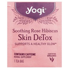 요기 스킨 디톡스 Skin DeTox 수딩 로즈 히비스커스 티백 16개 32g