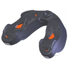 U Sport 高保護性運動牙套 護齒套 SIRIUS 拳擊格鬥武術專業護齒, 灰/橘/灰, 1個