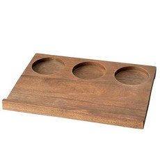 위스키 샘플러 트레이 크래프트 우드트레이 샷잔 양주 2홀 트레이