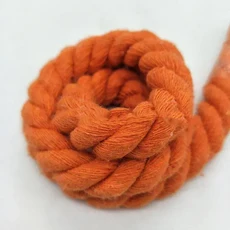 1-5 미터 12mm 3 가닥 트위스트 코튼 로프 짠 브레이드 가방 코드 홈 장식 Drawstring 밧줄 DIY 바느질 액, 03 12mm-1Meter, 21 Orange