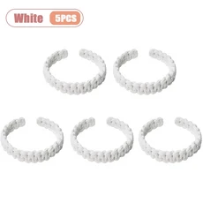 마크라메 커튼 타이백 손으로 짠 면 로프 백타이 스트랩 다용도 타이백 커튼 블라인드 및 홈 데코용, 09 White-5PCS