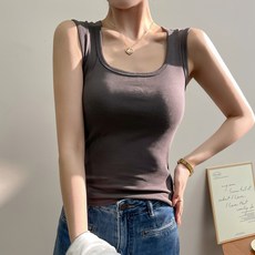 純棉針織打底西裝內搭小背心女吊帶春夏秋白色修身遮副乳辣妹上衣