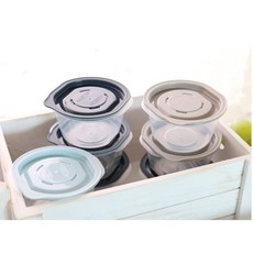 투명밥용기 13p 전자렌지 냉동밥용 바디투명뚜껑칼라, 스마이블루