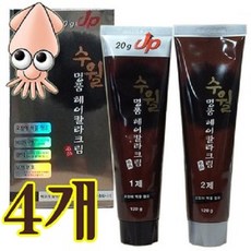 히솝 수월 명품 헤어 칼라크림 염색약, 5S 자연갈색 4개, 1개