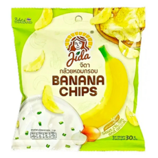 Jida 香蕉脆片 酸奶油洋蔥口味, 30g, 1個
