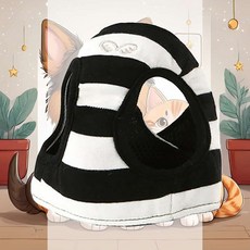 스트라이프 하네스 블랙 S 개목줄 강아지산책 댕댕이 목줄 조끼 애완동물