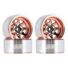 INJORA 1.0 비드록 휠 림 딥 네거티브 오프셋 3.78mm RC 크롤러 자동차 축 SCX24 TRX4M(W1004)용 스탬프 허브, 4PCS W1004RO