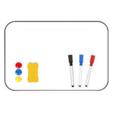 컴투더홈 양면 자석 미니 화이트 보드 보드판 세트, 2개