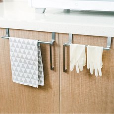 실버미어 스텐레스 싱크대 키친타올 행주 주방 걸이, 1개, 실버 L