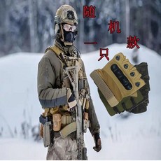 BATTLE WOLF 戰術半指手套 戶外運動健身騎行登山防滑, 1個, 一個不升級戰術 不定色,XL建議男士手偏大者戴