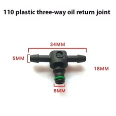디젤 인젝터 튜브 파이프 오일 리턴 조인트 2방향 3개 단일 체크 밸브 부품 피에조 서클립, 01 01