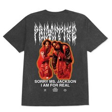 NEVERMIND.INC PRIMITIVE OKST1-PAPHO2431 GLOW HW TEE 流浪者合唱團聯名T恤，柔軟舒適，寬鬆版型, 1個, WHITE 白色,L