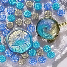 봉투 봉인 스탬프 왁스 알 초대장 혼합색상 100개 1팩, 1개, 11