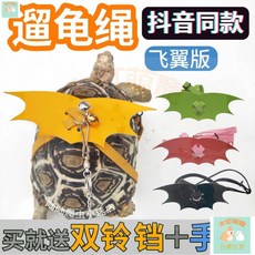 本町萌寵 台灣出貨 遛烏龜龜牽引繩 中小型帶背心式外出溜龜草龜陸龜巴西龜溜龜遛龜繩, 陽光黃 標配,小號, 1個