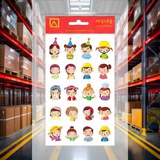 우리들스티커3 필통 학생용문구 캐리어꾸미기 인형꾸미기 카드꾸미기 다꾸