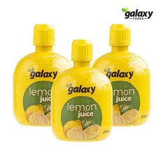 [보라티알] 갤럭시푸즈 레몬즙, 200ml, 3개