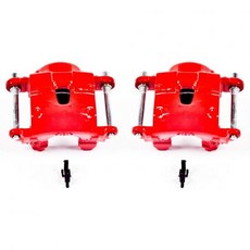 파워 스톱 전면 S4071 고온용 빨간 분체도장 캘리퍼 쌍