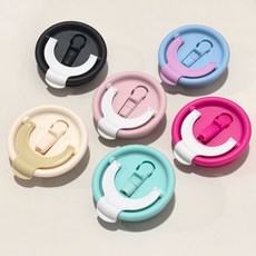 스탠리호환 스트랩 끈 손잡이 커버 홀더 핸들 캐릭터 누수방지 텀블러, 40oz 단품 (빨대 포함), 레드