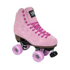 SU GRIP 보드워크 남녀 공용 야외 롤러 스케이트 스웨이드 가죽 고무가 장착된 레트로 부츠 ABEC 3 링 알루미늄 트럭 화물차 82A 바퀴, Teaberry, Mens 6 / Womens 7, 1개, Teaberry