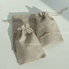 도톰 린넨 사쉐 파우치 15x10cm 향기 주머니 만들기 옷장 현관 화장실 차량용 방향제, 단품, 단품