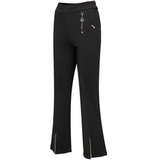 女款高腰半靴型高爾夫球褲後鬆緊帶彈性開叉亮點高爾夫球褲 大尺碼~4XL GF0116